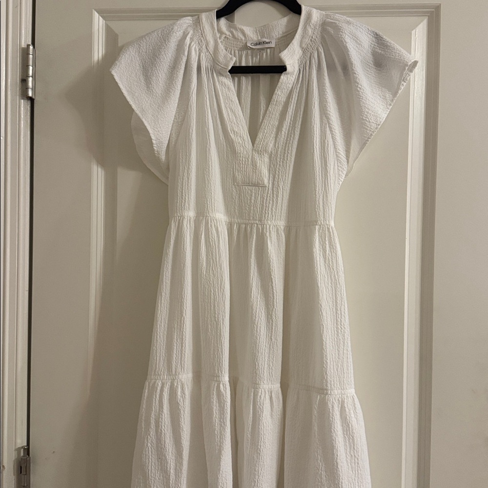 Calvin Klein White Dress Woman’s Size 8